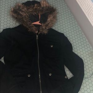 Faux Fur Hoodie